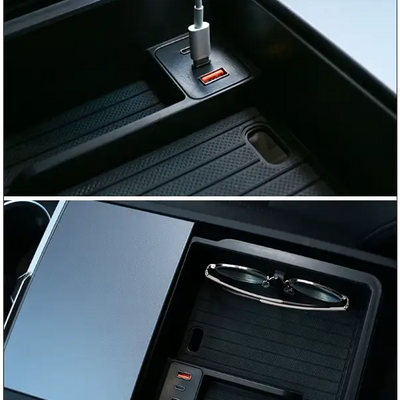 Armrest Storage Box For Tesla Model 3 Highland fra 2023 - EVtilbud 