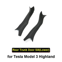 Tesla Model 3 Highland Trunk Sill Protector - EVtilbud 