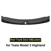 Tesla Model 3 Highland Trunk Sill Protector - EVtilbud 