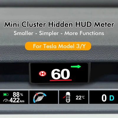 Tesla Model 3 & Y Hidden HUD Display - EVtilbud 