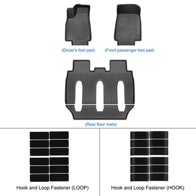 Tesla Model X (2016-2021) Premium Waterproof Car Floor Mats - EVtilbud 