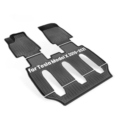 Tesla Model X (2016-2021) Premium Waterproof Car Floor Mats - EVtilbud 