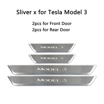 Tesla Model Y LED Door Sill Protector Kit - EVtilbud 