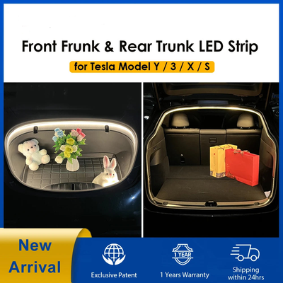 Tesla Model Y and 3 Trunk LED Strip Lights - EVtilbud 